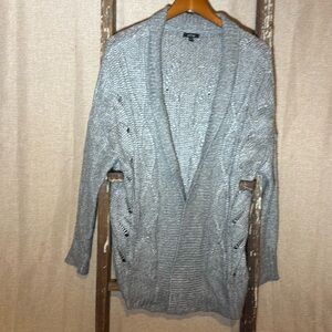 APT. 9 sweater wrap cardigan cable knit